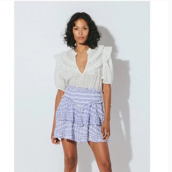 Cleobella Kenna Mini Skirt Triangle Print - Picture 2 of 6